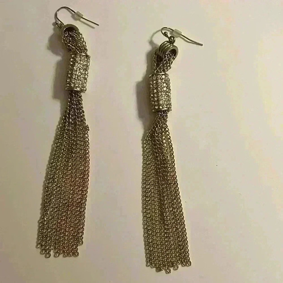 Nicole Miller for JCP dangle silver costume earrings - Picture 4 of 4